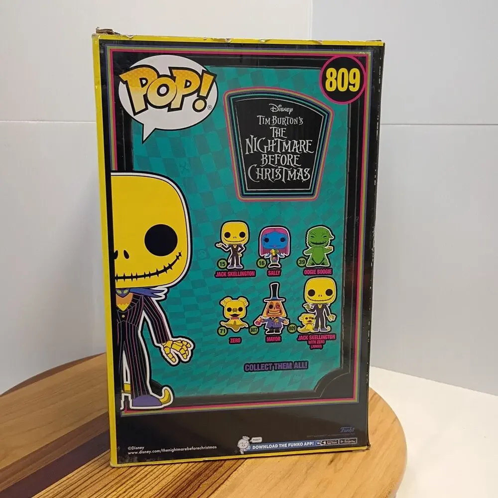Funko Pop! Nightmare Before Christmas 809 Jack Skellington & Zero Jumbo 10